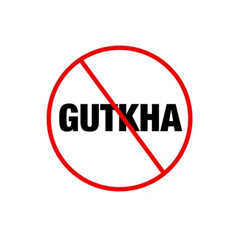 NO Gutkha typography icon. Banned Gutkha typography icon. 20293118 ...