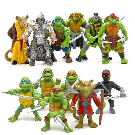 TMNT teenage mutant ninja turtles action figures set 2016 New TMNT Tees action figure 1988 ...