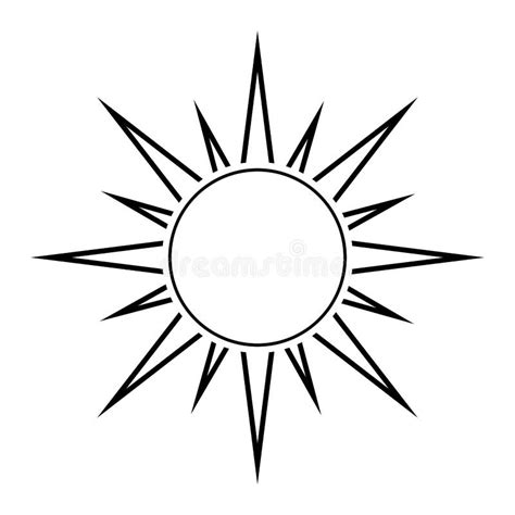 Sun Silhouette Vector Symbol Icon Design. Stock Vector - Illustration ...