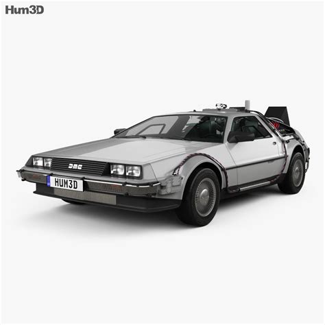 Back to the Future DeLorean car 3D model - Vehicles on Hum3D