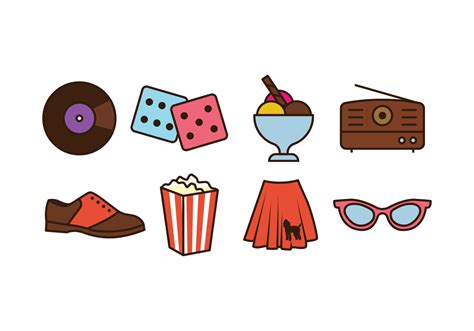 50s Things Icon Pack 149132 Vector Art at Vecteezy