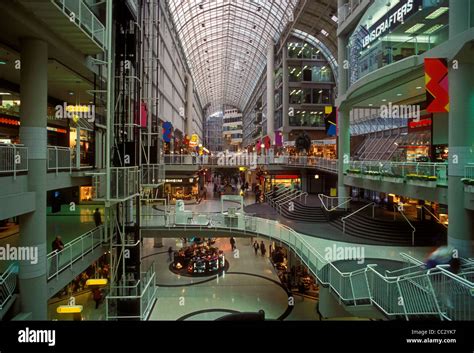 Eaton Centre, shopping mall, office complex, Toronto, Ontario Stock ...