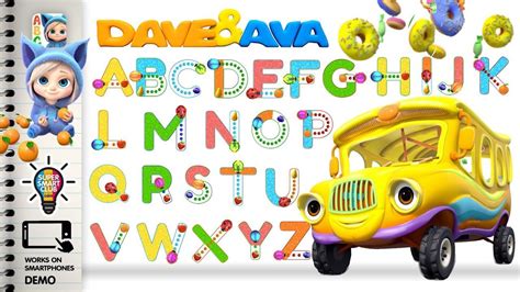 Writing Alphabets with Dave and Ava Tracing App | Dave and ava, Dave and ava wallpaper, Trace app