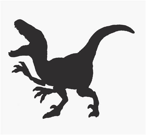 Velociraptor Silhouette , Free Transparent Clipart - ClipartKey