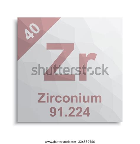 Zirconium Element Periodic Table Stock Vector (Royalty Free) 336559466 | Shutterstock