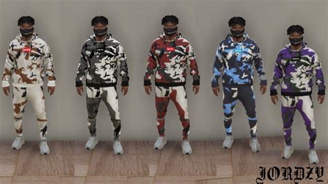 Supreme Camo Collection Hoodies + Pants - GTA5-Mods.com