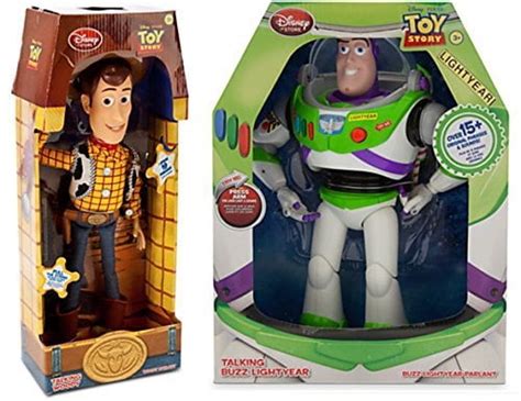 Toy Story 12-Inch Talking Buzz Lightyear and 16-Inch Talking Woody ...