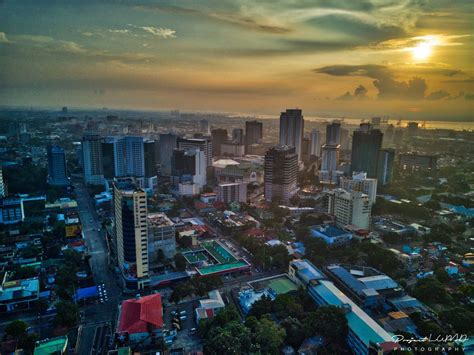 Spectacular Golden Hour Aerial View of Cebu City