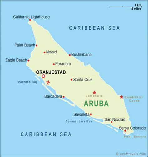 Aruba Map