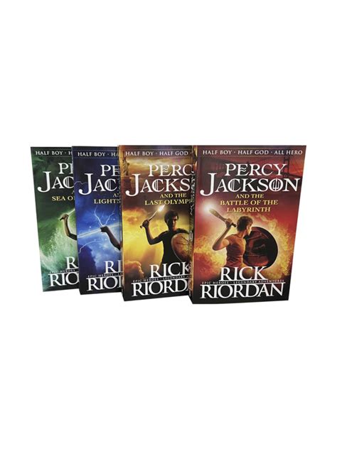 Percy Jackson 4 Book Collection Set By Rick Riordan - Tall Tales Books