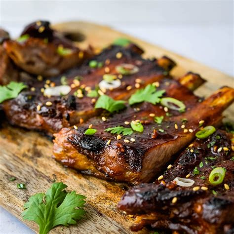 Spicy Sweet & Tangy Korean Ribs with Korean BBQ Sauce - Garlic & Zest