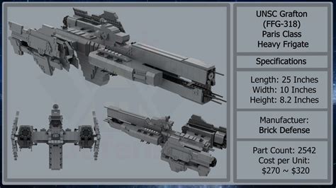 LEGO MOC Halo UNSC Paris Class Heavy Frigate by brickdefense ...