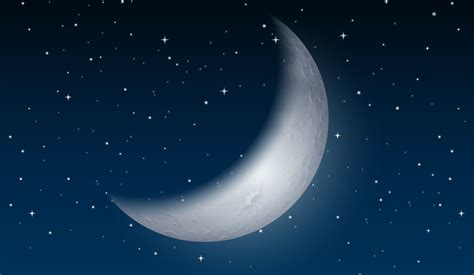 A moon on the sky 367110 Vector Art at Vecteezy