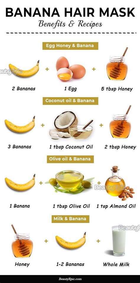 7 Homemade Banana Hair Mask Recipes And Benefits | Banana for hair, Homemade hair products ...