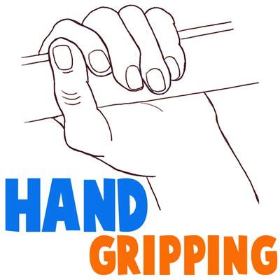 How to Draw a Hand Gripping Something with Easy to Follow Steps - How to Draw Step by Step ...