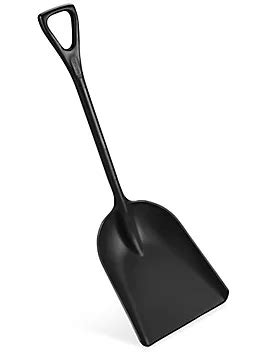 Heavy-Duty Shovel - Polypropylene, Black H-5043BL - Uline