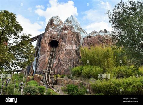 Expedition Everest ride at Disney World's Animal Kingdom Stock Photo - Alamy