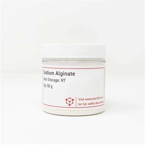 Sodium Alginate, pack of 3 | Biomaterials & Bioinks - Allevi