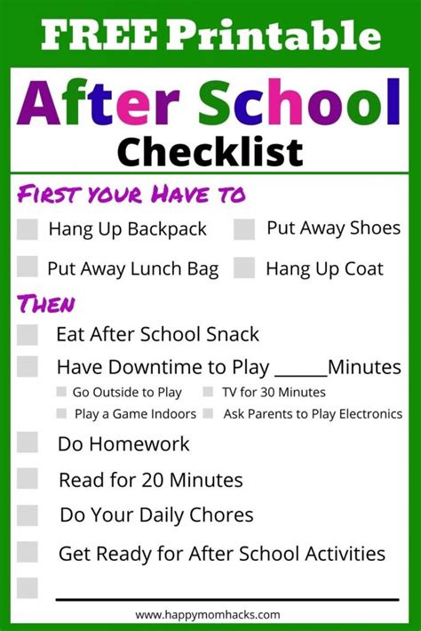 Easiest After School Routine Kids Can Follow Daily in 2022 | Happy Mom Hacks