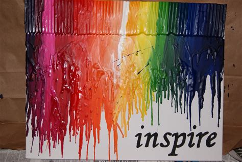 Being Inspired: Day 12 - Melted Crayon Art