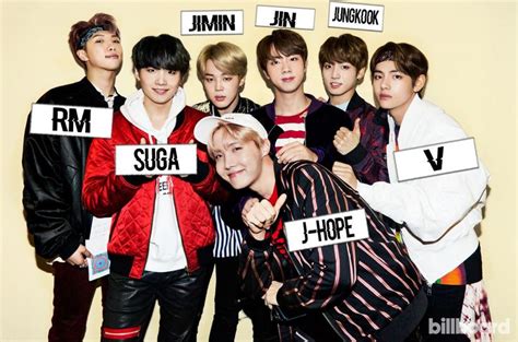 BTS members with names | Bts billboard, Bts boys, Bangtan