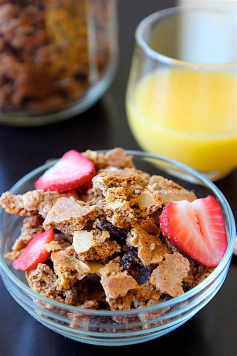 Paleo Cereal Recipe ~ Cranberry Almond Crunch {Gluten Free} - Whole ...