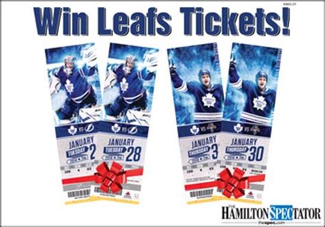 Toronto Maple Leafs Ticket Winners! | TheSpec.com