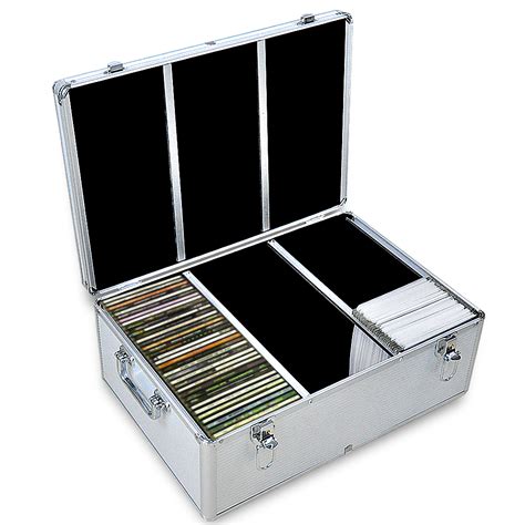 CD DVD Case Storage Box Bluray Lock Portable Aluminium Holder 240/500/1000 Discs | eBay