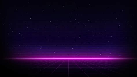 Outrun Wallpaper 4K, Neon, Dark background, Purple