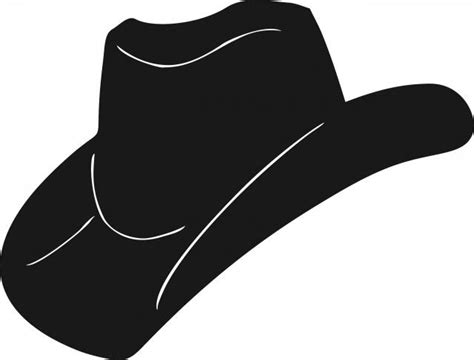 Cowboy Hat Silhouettes Laser Cut Appliques