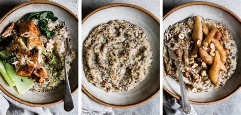 Multigrain Porridge, Two Ways: Savory Porridge & Sweet Porridge - Snixy Kitchen