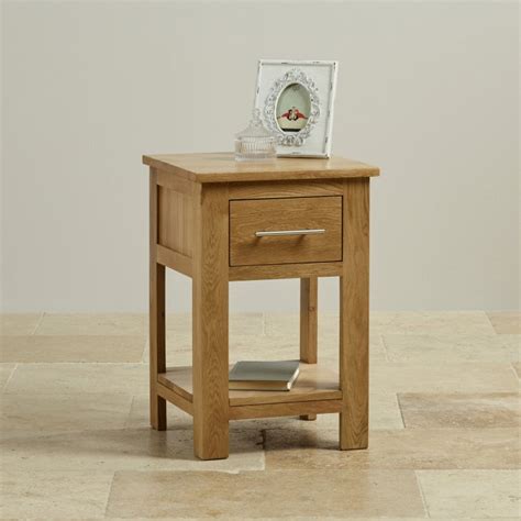 Rivermead 1 Drawer Side Table in Natural Solid Oak