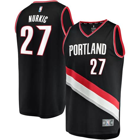 Jusuf Nurkic Portland Trail Blazers Fanatics Branded Fast Break Replica Team Color Player Jersey ...