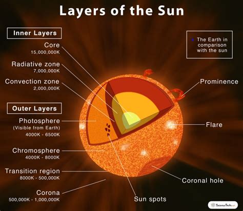 Layers of the Sun: Structure & Composition with Diagram