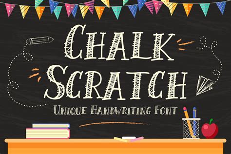 Chalk Scratch - Cute and Fun Font | Sans Serif Fonts ~ Creative Market