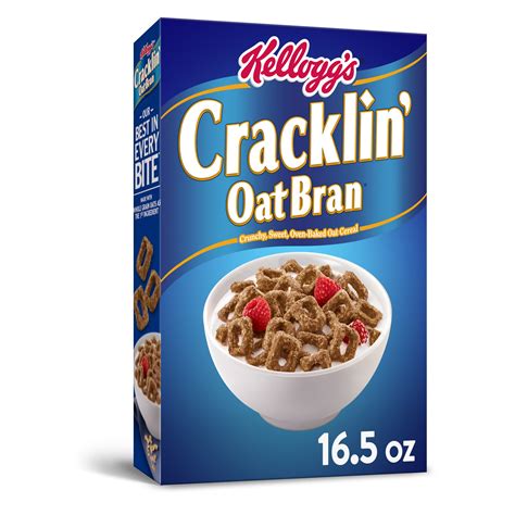 Kellogg's Cracklin' Oat Bran, Breakfast Cereal, Original, 16.5 Oz - Walmart.com - Walmart.com