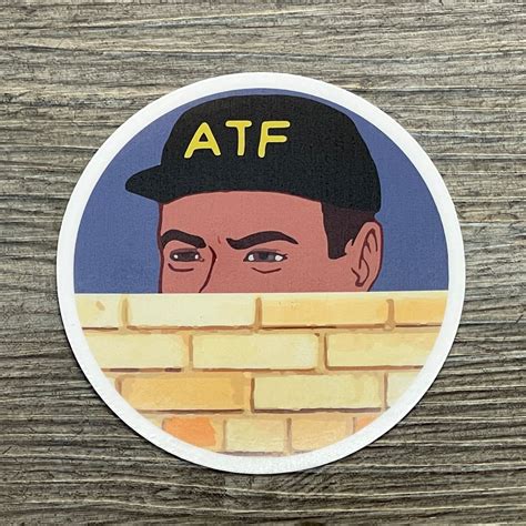 Peeking ATF Sticker - Etsy