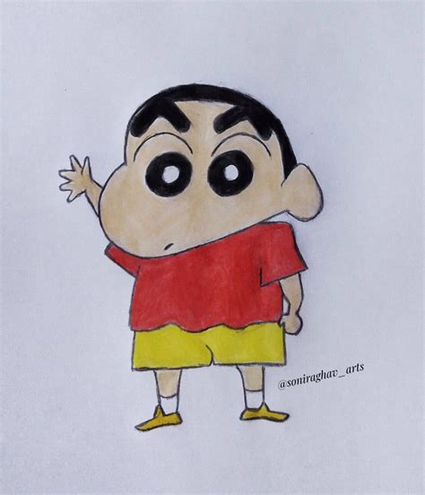 How to draw Shinchan step by step #shinchan in 2023 | Easy cartoon drawings, Cute easy drawings ...