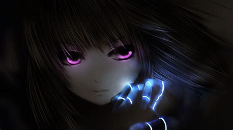 Foto Anime Girl Dark Background 1920x1080 Wallpaper - IMAGESEE