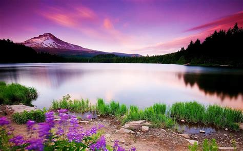 Beautiful Lake Landscape Scenery Wallpapers - Wallpaper Cave