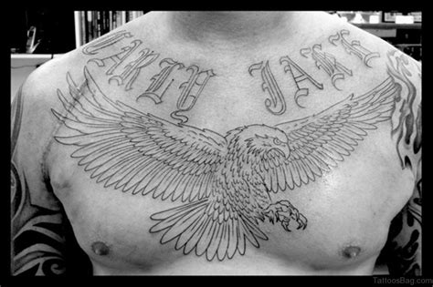 54 Classy Eagle Bird Tattoos On Chest