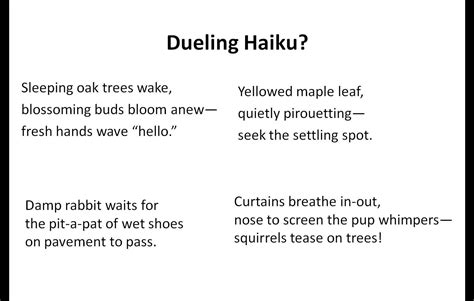 HAIKU EXAMPLES - alisen berde