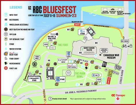 Bluesfest 2024 Map - Retha Charmane