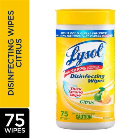 Lysol - Disinfecting Wipes, Citrus - Urban Fare