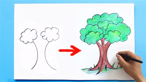 How To Draw A Tree For Beginners