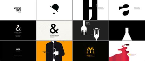 NEGATIVE SPACE in creating of posters and logotypes. (5) | Images :: Behance