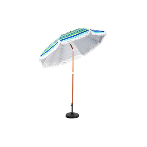 Custom HYB1837 Blue-Green Beach Umbrella With Fringe Manufacturers -Zhejiang Hengyang Umbrella ...