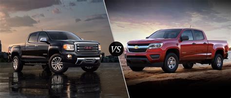 2016 GMC Canyon vs 2016 Chevy Colorado