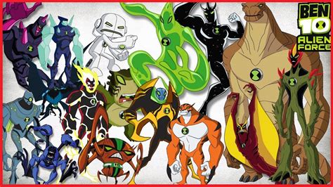 Ben10 Alien Force All Aliens|Ben 10 all aliens! - YouTube