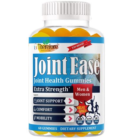 Joint Ease Pain support Glucosamine Gummies Extra Strength Chewable ...